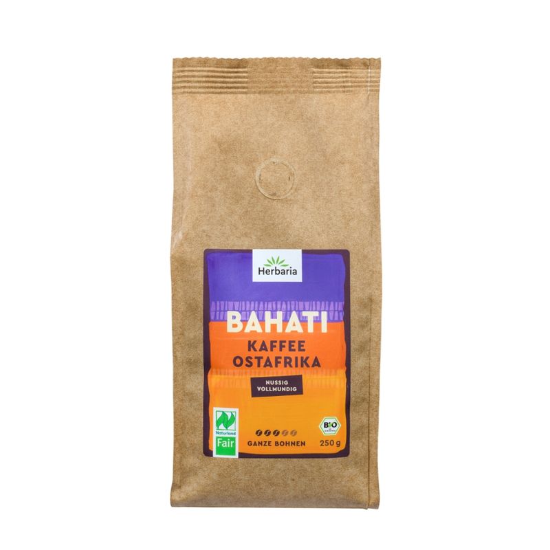 HERBARIA Bahati Kaffee ganze Bohne bio - Produktbild