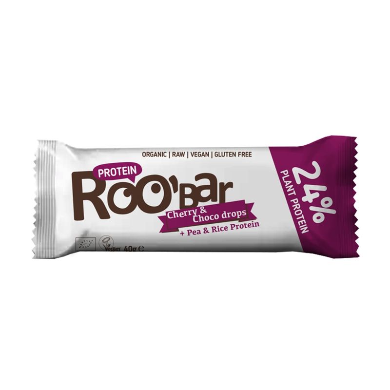 Roobar Roobar Protein Cherry and Choco Drops, 40g, glutenfrei - Produktbild
