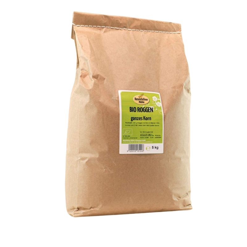 Rosenfellner Mühle & Naturkost Bio Roggen 5kg - Produktbild