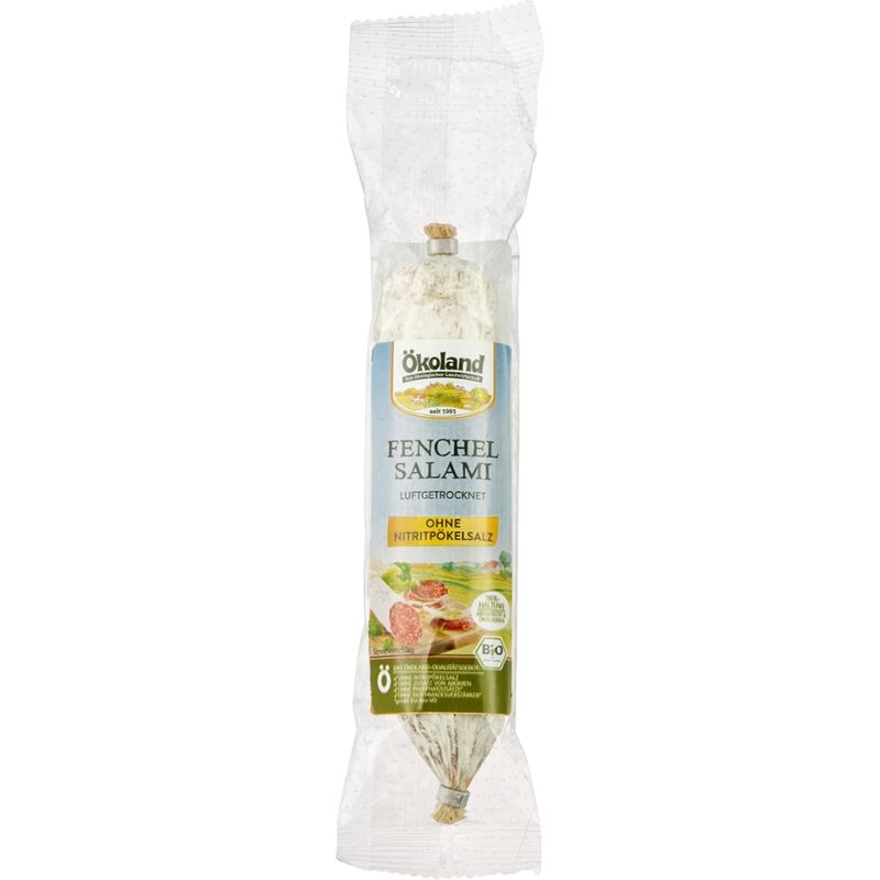 ÖKOLAND Fenchelsalami luftgetrocknet, edelschimmelgereift - Produktbild
