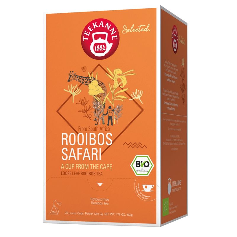 Teekanne Selected BIO Luxury Cup Rooibos Safari 8x25 - Produktbild