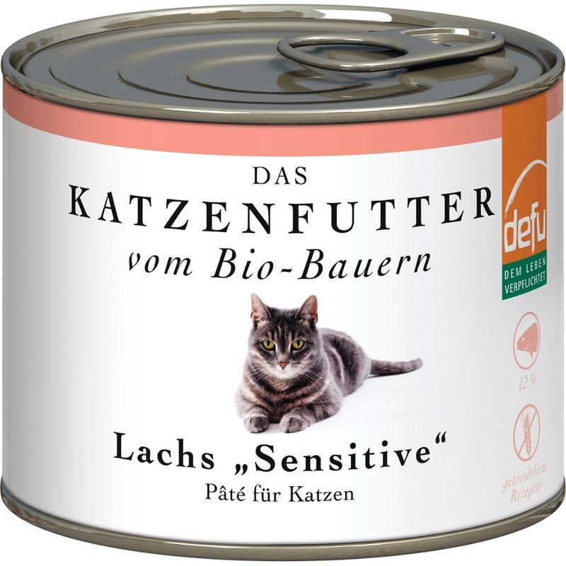 defu - Das Tierfutter vom Bio-Bauern Katze Lachs "Sensitive" - Produktbild