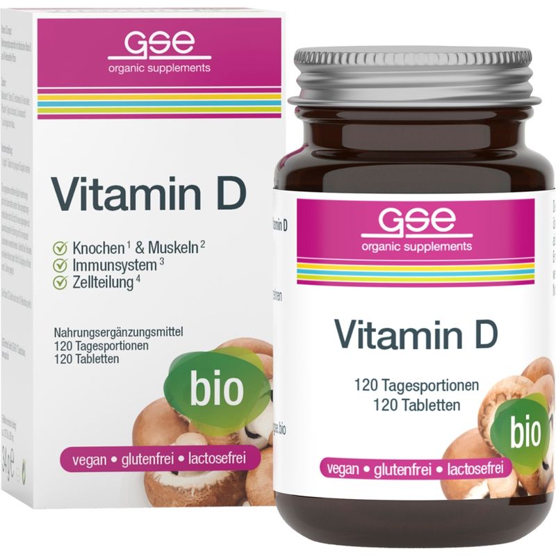 GSE  Vitamin D Compact (Bio), 120 Tabletten à 280 mg - Produktbild