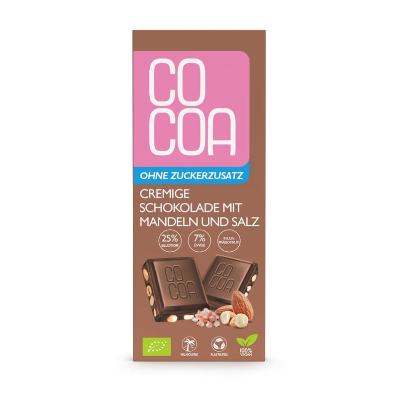 Cocoa Cocoa Cremige Schokolade mit Mandeln & Salz - Produktbild