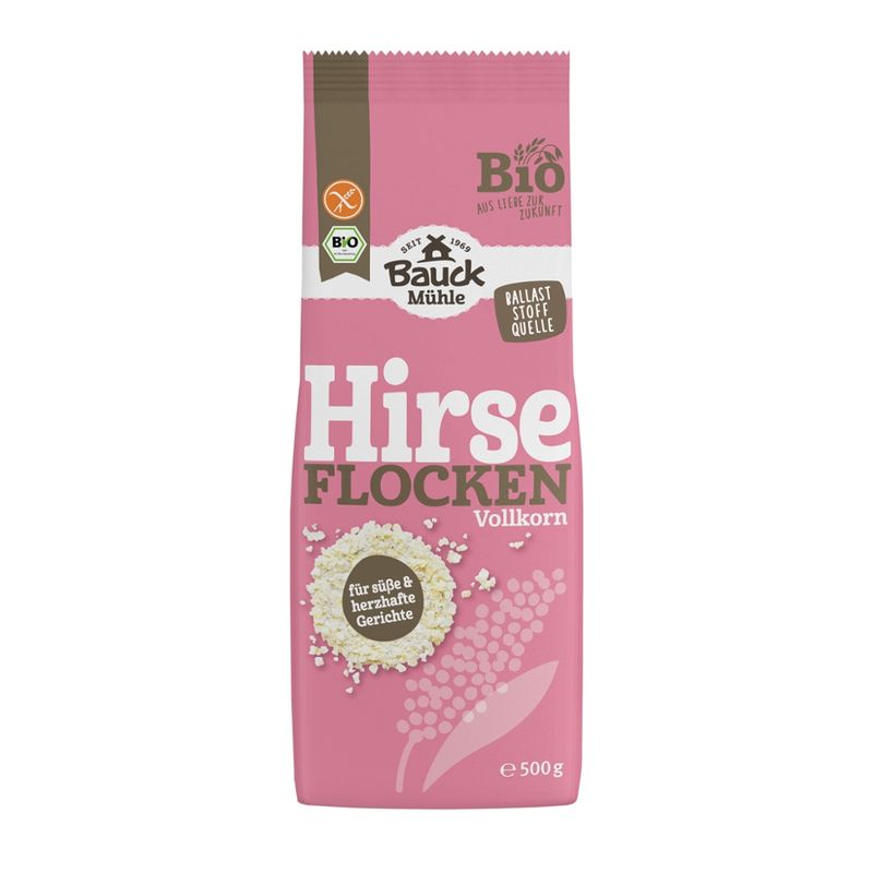 Bauck Mühle Hirseflocken glutenfrei Bio - Produktbild