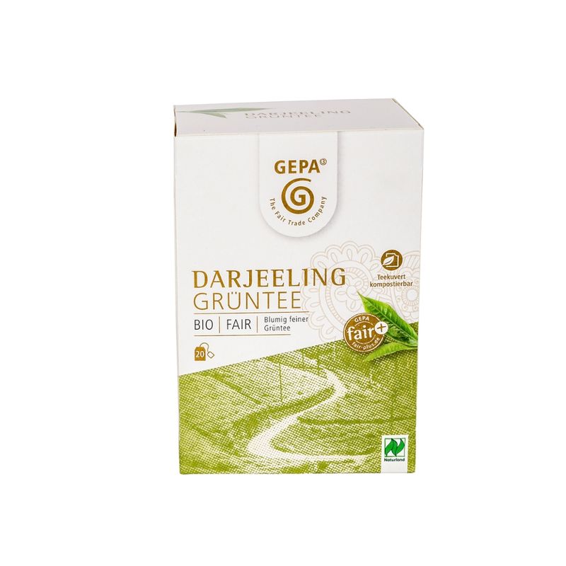 GEPA - The Fair Trade Company Bio Darjeeling Grünteebeutel - Produktbild