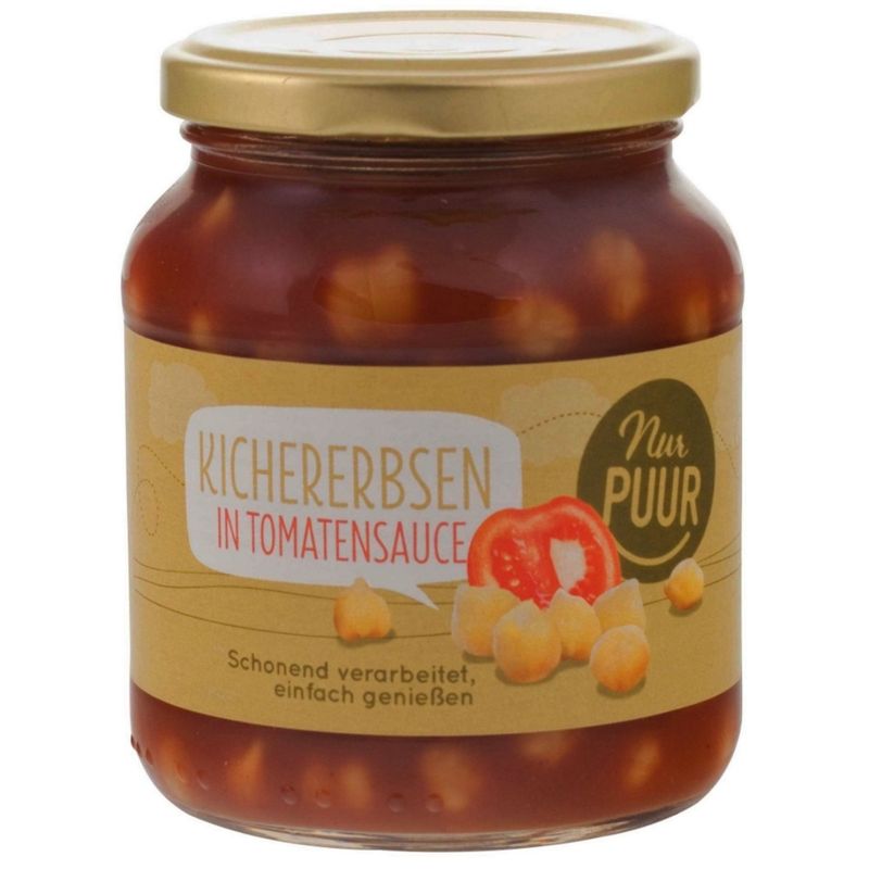 Nur Puur Kichererbsen in Tomatensauce - Produktbild