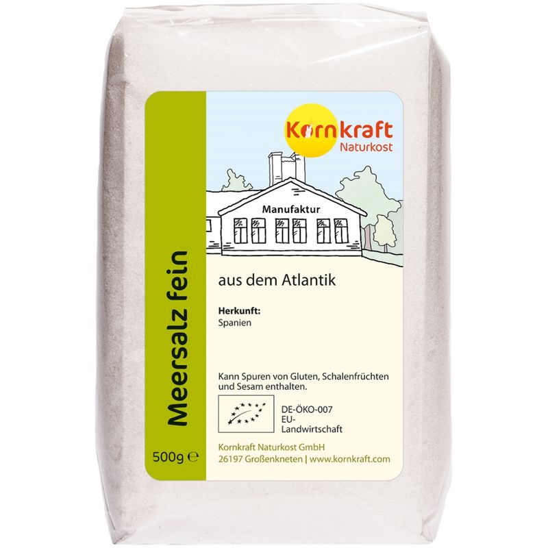 Kornkraft Atlantik-Meersalz, fein - Produktbild