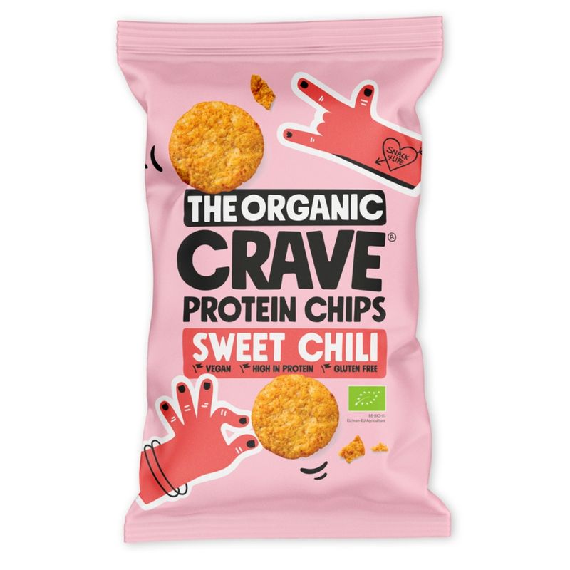 The Organic Crave The Organic Crave Protein Chips Sweet Chili 75g - Produktbild
