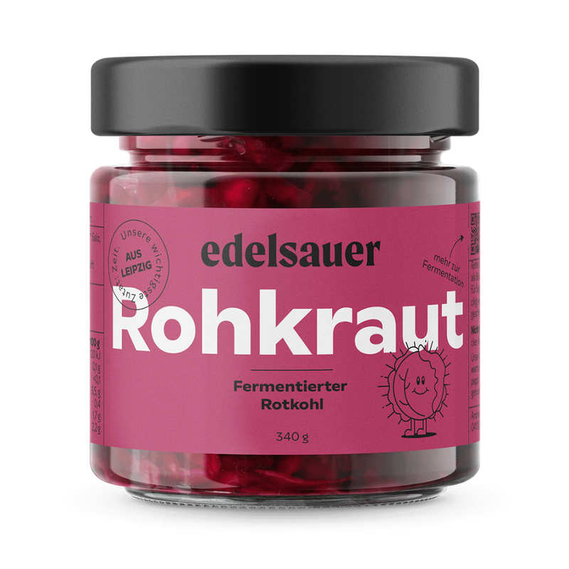 edelsauer Rohkraut - Fermentierter Rotkohl - Produktbild