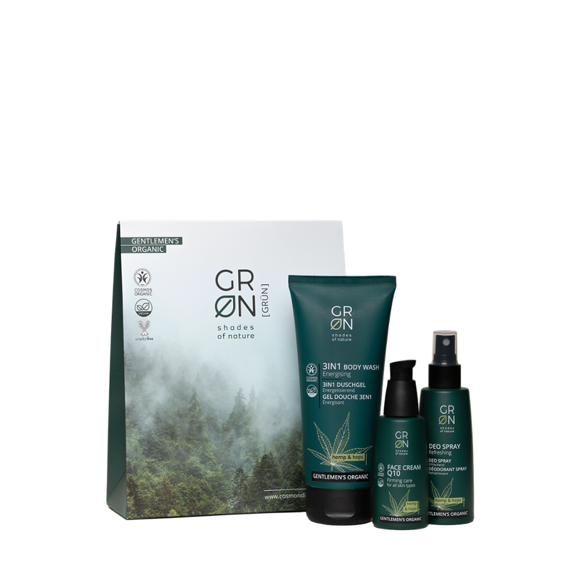 GRN GRN [GRÜN] Geschenkset Gentlemen's Organic – Dreifache Power - Produktbild