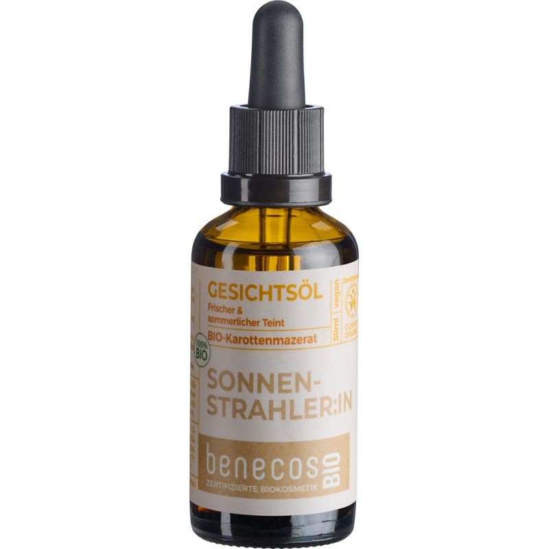 benecos Gesichtsöl Bio-Karottenmazerat - SONNENSTRAHLER:IN (Frische & Glow) - Produktbild
