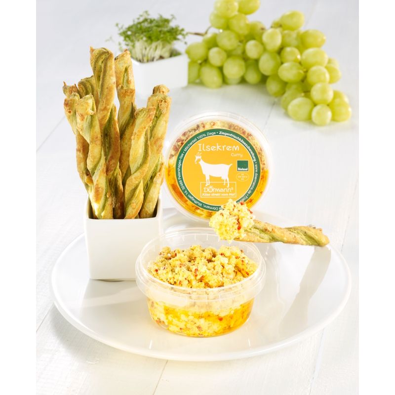 Dörmanns Ilsekrem Curry mit Datteln- Ziegenfrischkäse - Produktbild
