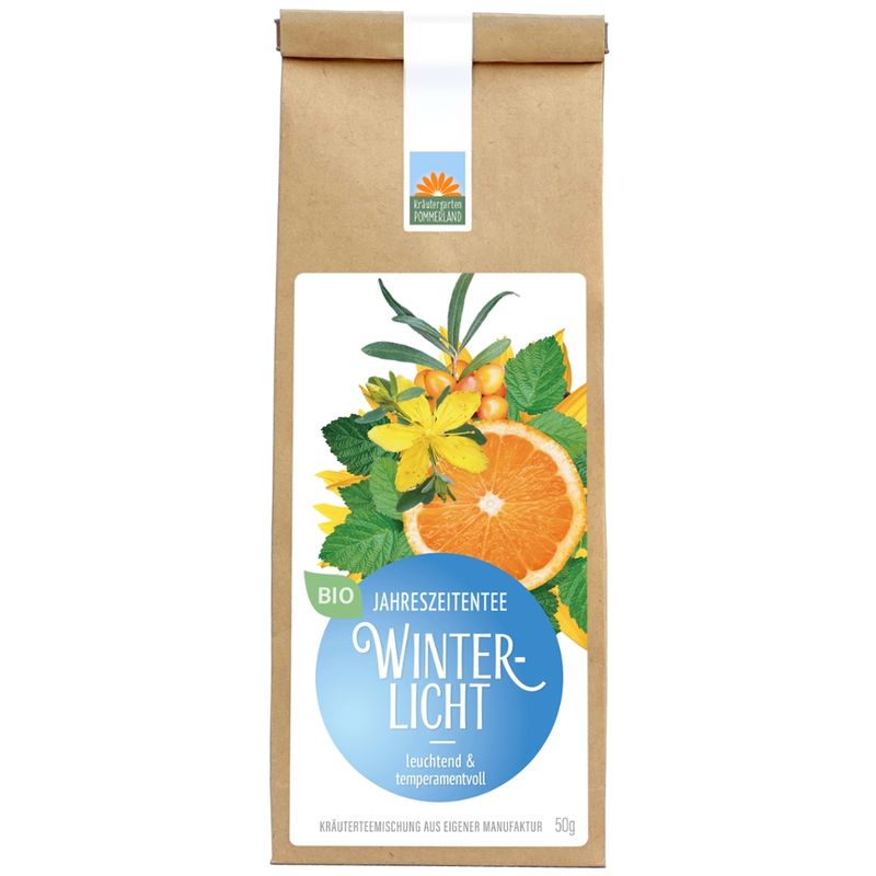 Kräutergarten Pommerland Winterlicht - Bio Kräutertee in der Papiertüte - Produktbild