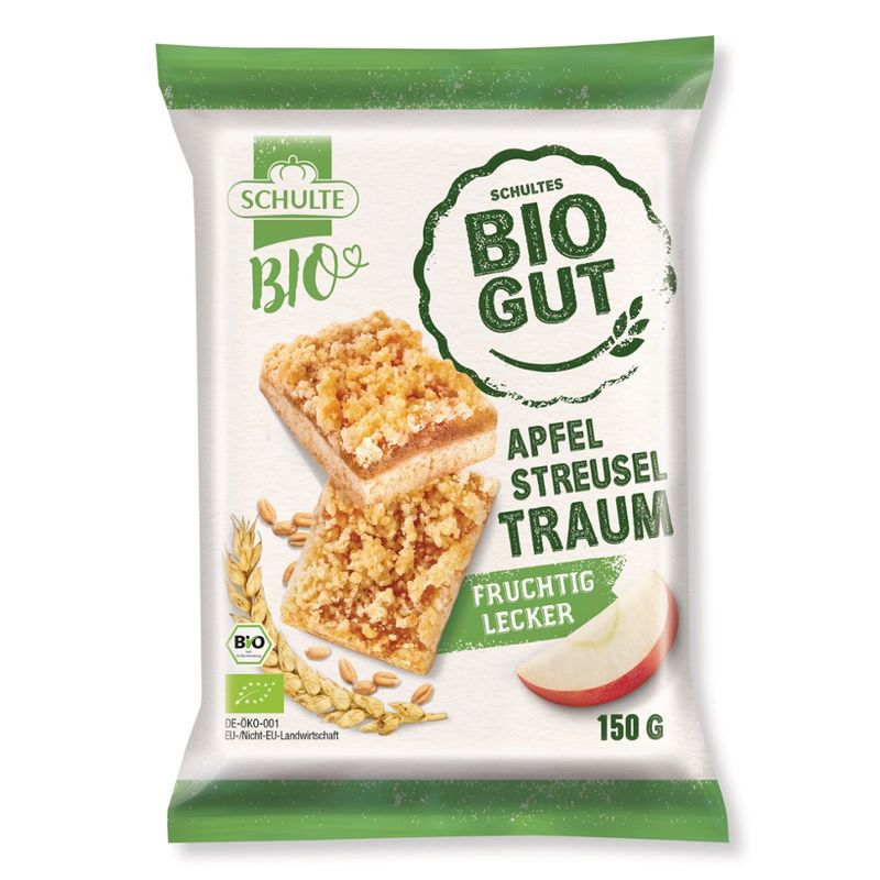 Schulte BioGut  Apfel Streusel Schnitte - Produktbild