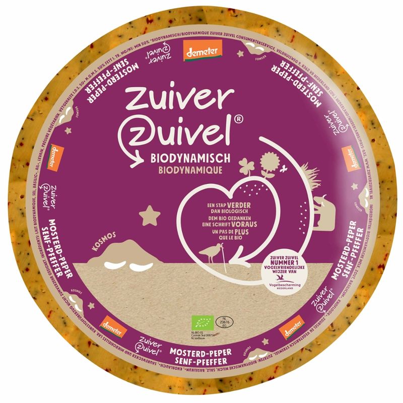 Zuiver Zuivel Biodynamische Gouda Senf/Pfeffer 5 kg - Produktbild