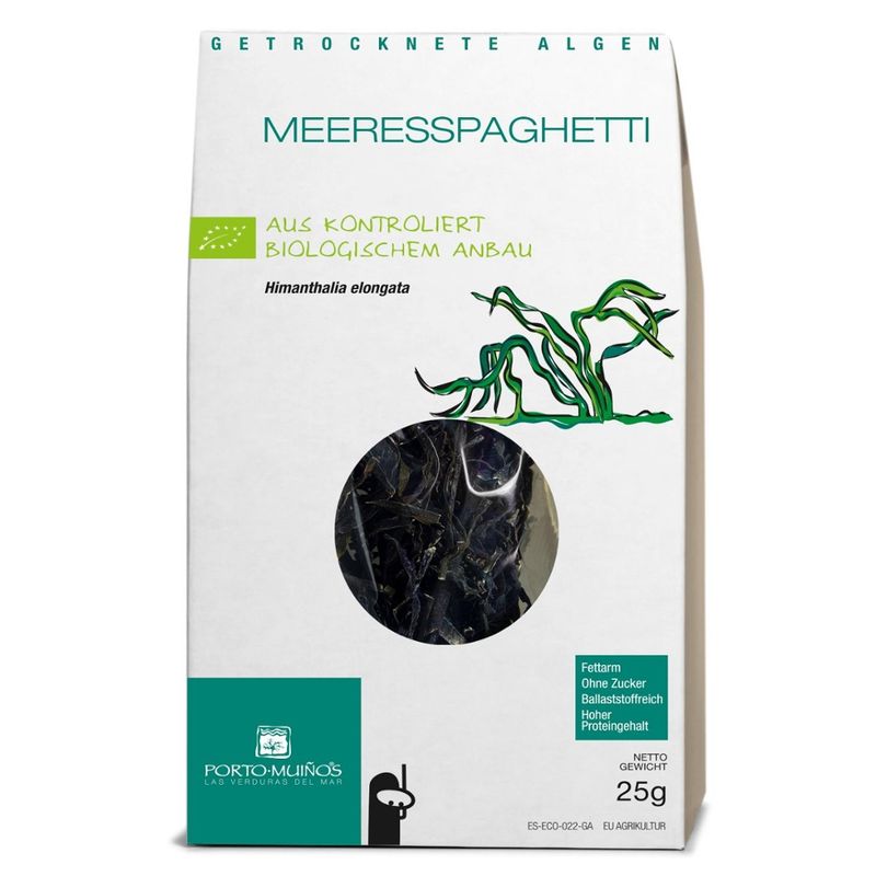 PORTO-MUIÑOS  GETROCKNETE MEERESPAGHETTI AUS KONTROLLIERT BIOLOGISCHEM ANBAU - Produktbild