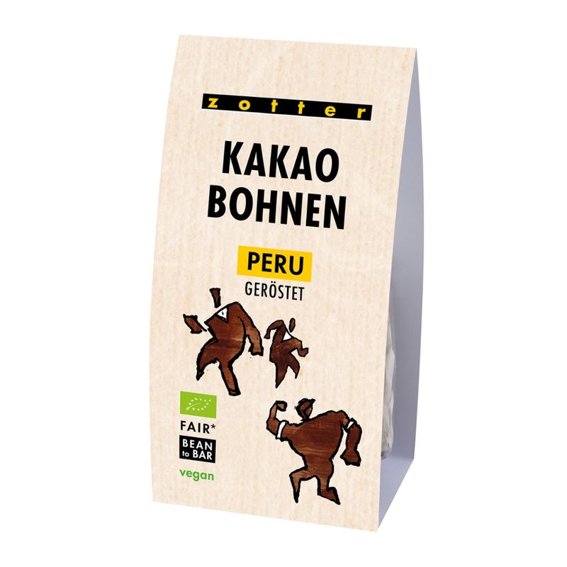 Zotter Schokolade Kakaobohnen Peru geröstet - Produktbild