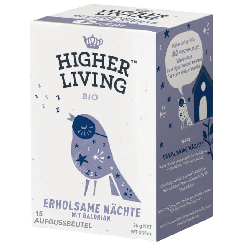 Higher Living Kräutertee erholsame Nächte - Produktbild