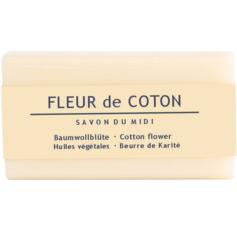 Savon du Midi Seife mit Karité Butter Fleur de coton/ Baumwollblüte / Cotton flower 100g - Produktbild