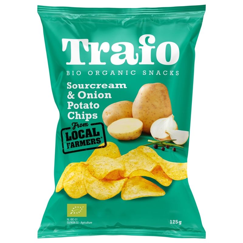 Trafo Trafo Kartoffelchips  Sauerrahm & Zwiebel - Produktbild
