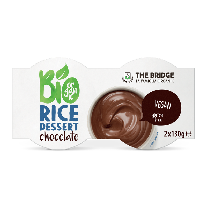 THE BRIDGE BIO BIO RICE DESSERT CHOCOLATE 2X130 g - Produktbild