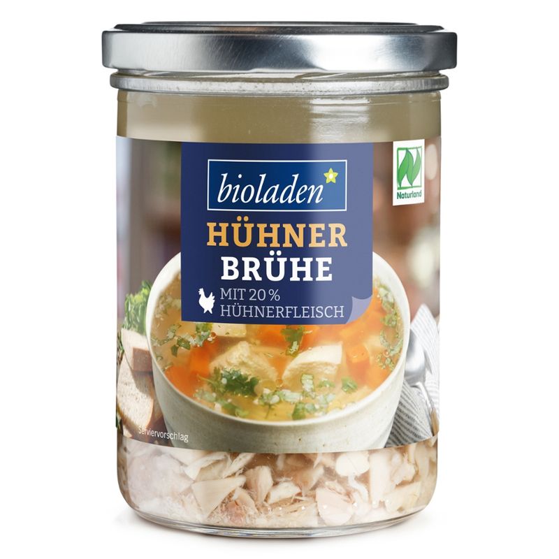 bioladen Hühnerbrühe mit 20% Hühnerfleisch - Produktbild