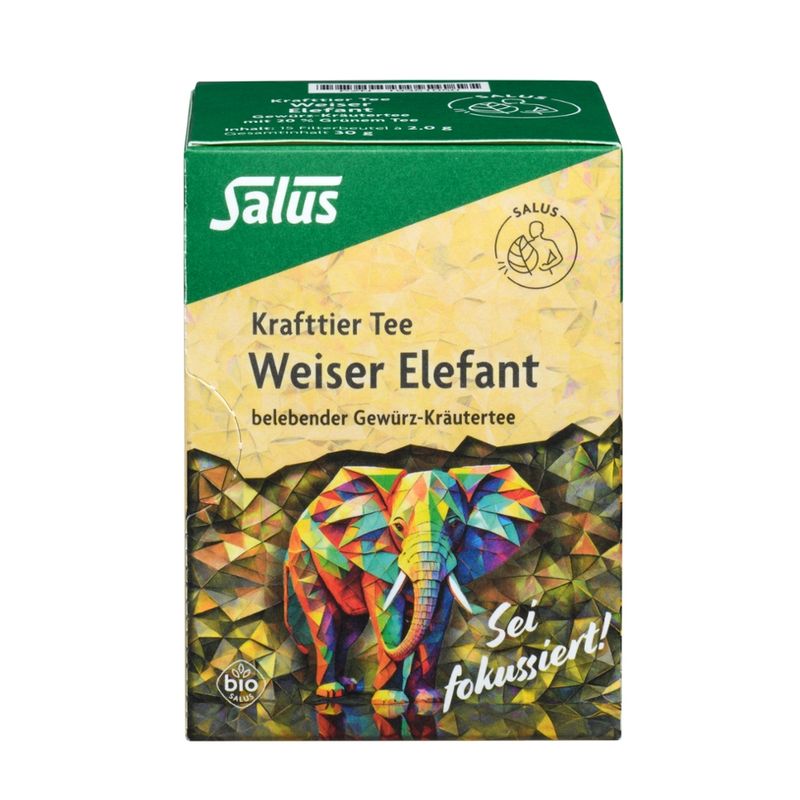 Salus® Krafttier Tee Weiser Elefant bio 15 FB - Produktbild