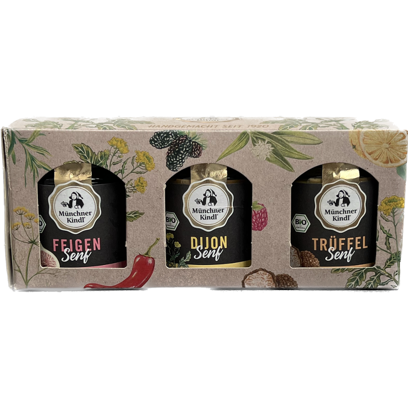 Münchner Kindl Senf Geschenkset Senf Bio 3x125ml Münchner Kindl - Produktbild