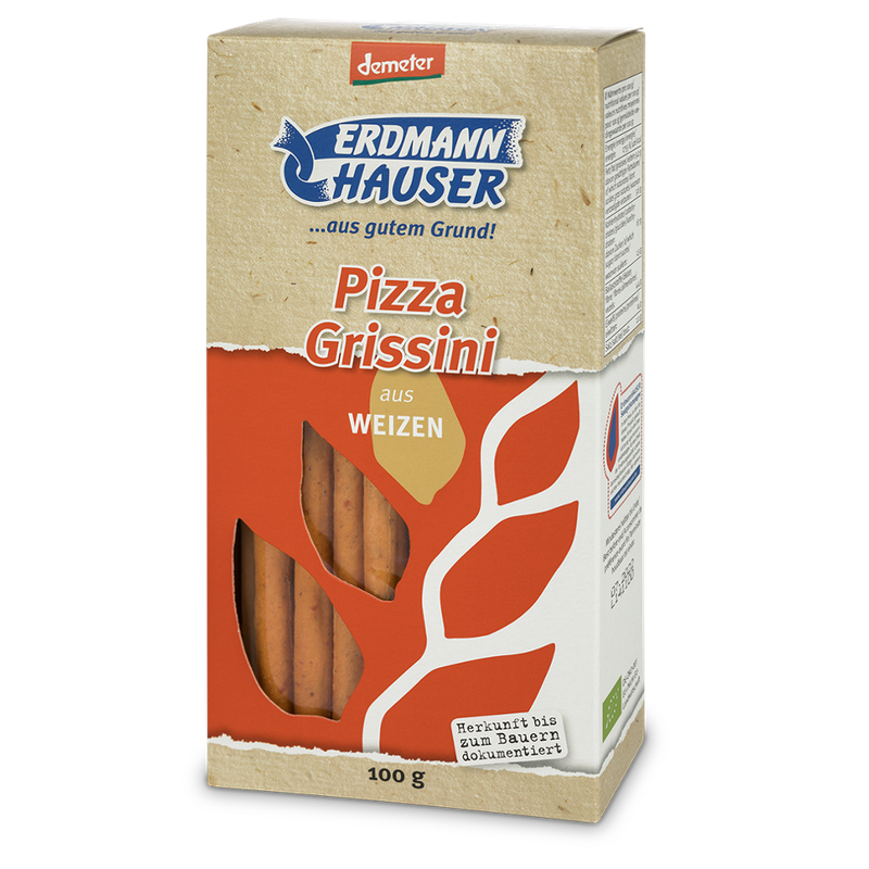 ErdmannHAUSER Getreideprodukte ErdmannHAUSER demeter Pizza Grissini - Produktbild
