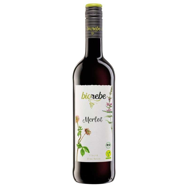Biorebe Bioweine Biorebe Merlot IGP trocken Biowein + Vegan - Produktbild