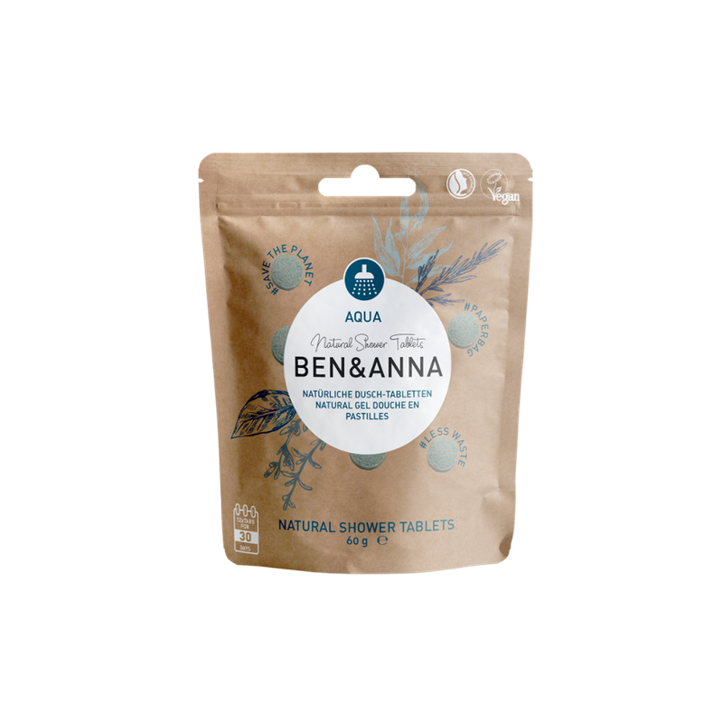 Ben&Anna Natural Care Ben&Anna Natural Care Showertablets Aqua - Produktbild