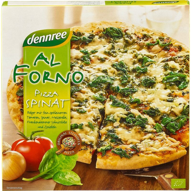 dennree Al Forno Steinofenpizza Spinat - Produktbild