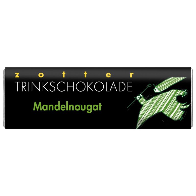 Zotter Schokolade Trinkschokolade Mandelnougat - Produktbild