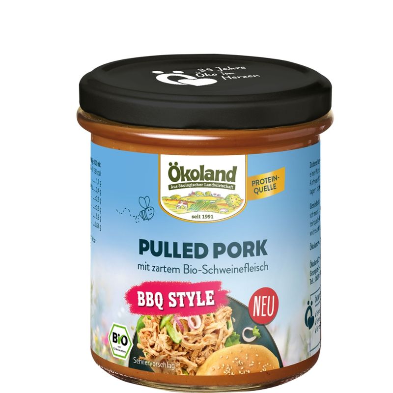 ÖKOLAND Pulled Pork mit zartem Bio-Schweinefleisch - Produktbild