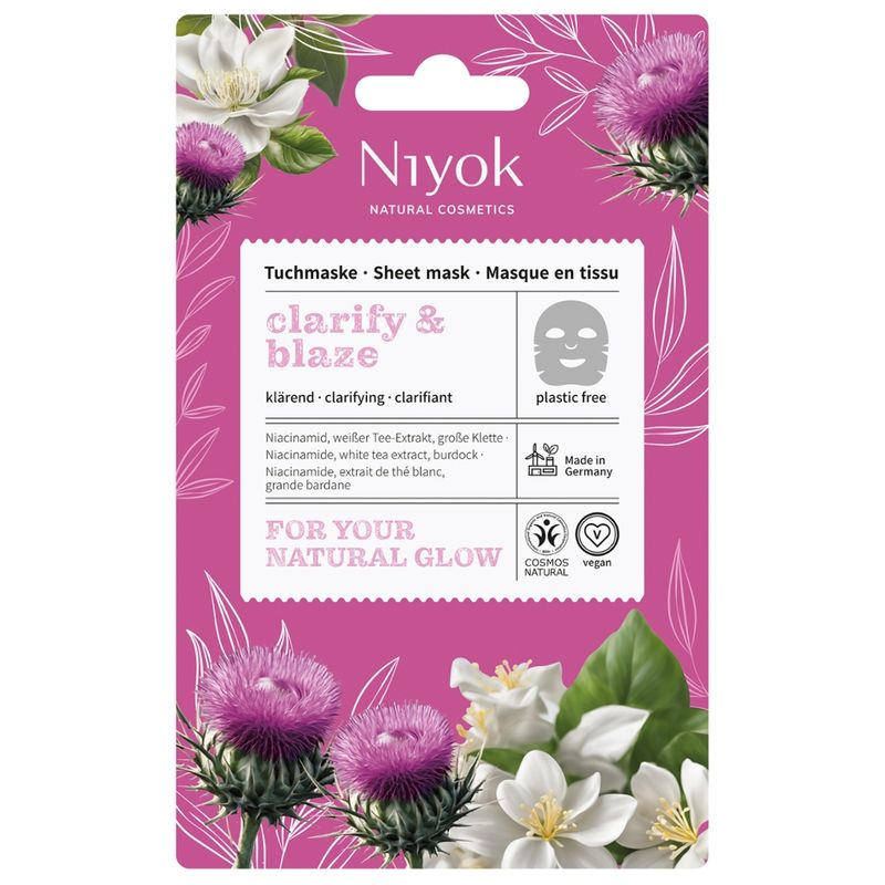 Niyok Klärende Tuchmaske clarify & blaze - Produktbild