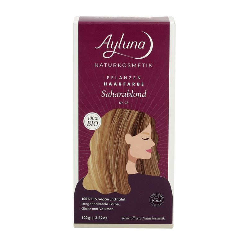 Ayluna Pflanzenhaarfarbe Nr. 25 Saharablond - Produktbild