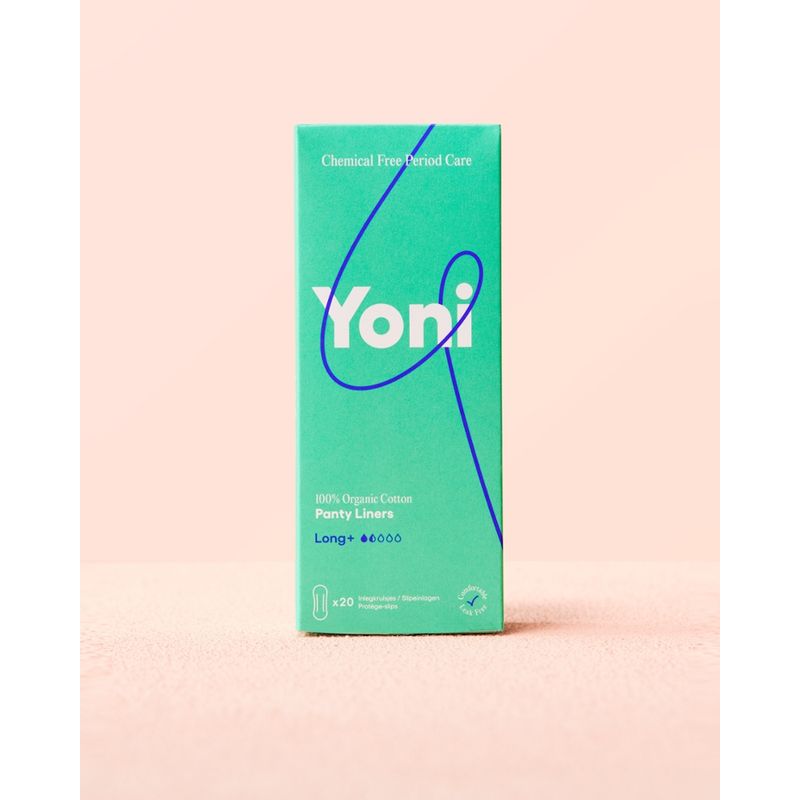 Yoni Slipeinlagen - extralang - 100 % Bio-Baumwolle - 20 Stk - Produktbild