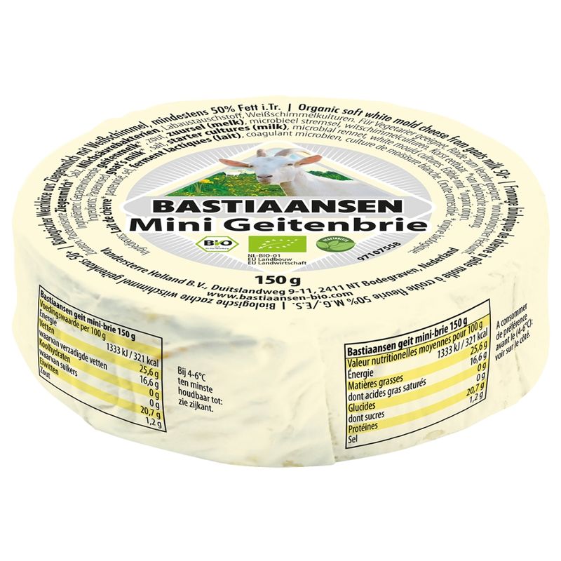 Bastiaansen Bio Bastiaansen Ziegen-Mini-Brie - Produktbild