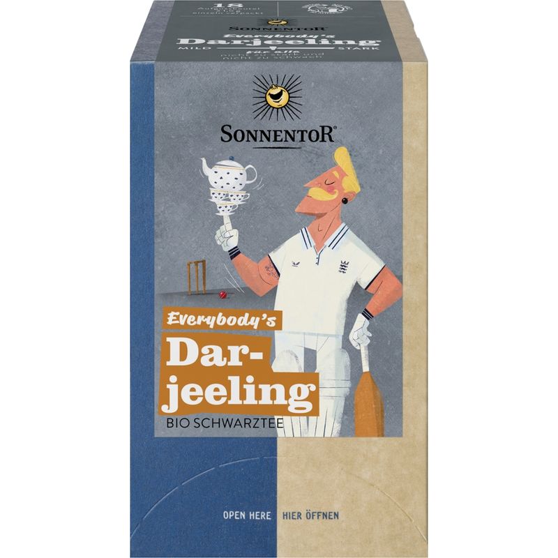 Sonnentor Everybody's Darjeeling Tee, Doppelkammerbeutel - Produktbild