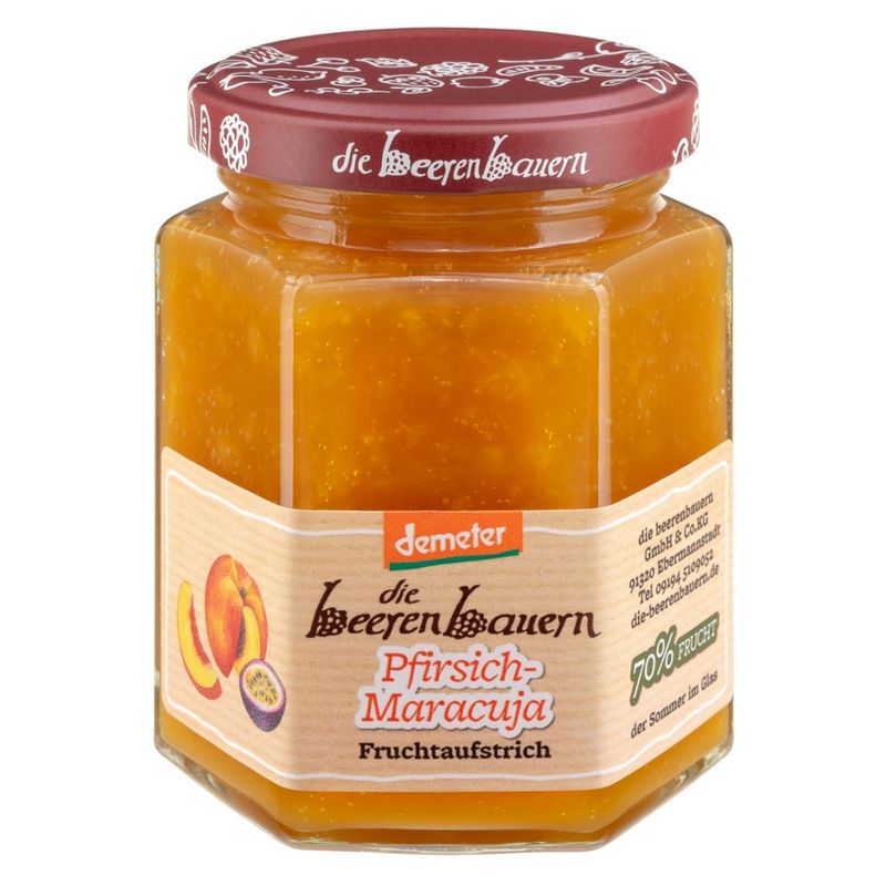 die beerenbauern Pfirsich Maracuja Fruchtaufstrich - Produktbild