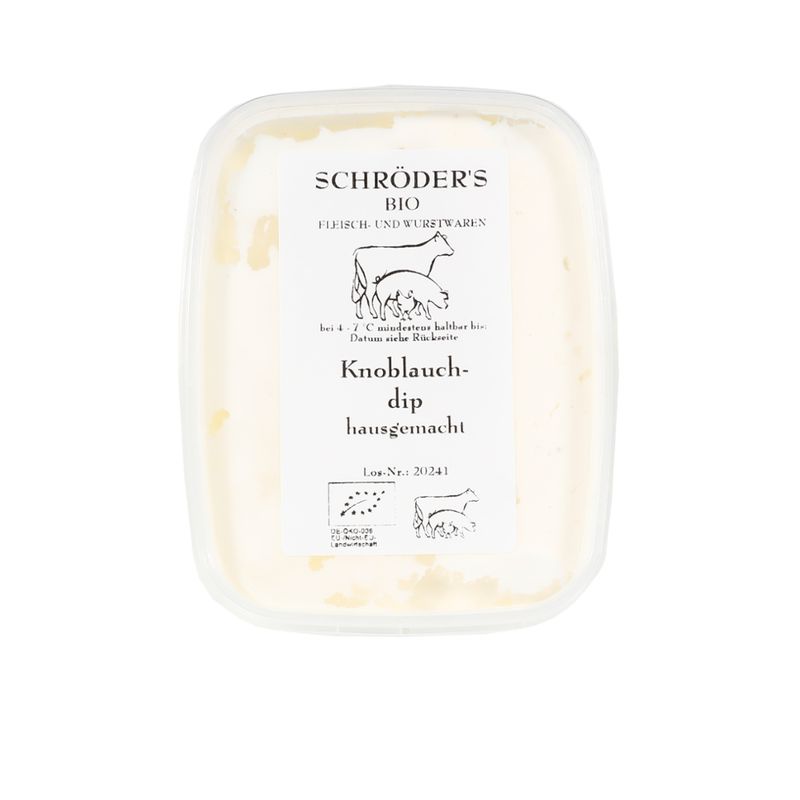 Schröder's Bio Fleisch- und Wurstwaren Knoblauchdip 120 g - Produktbild