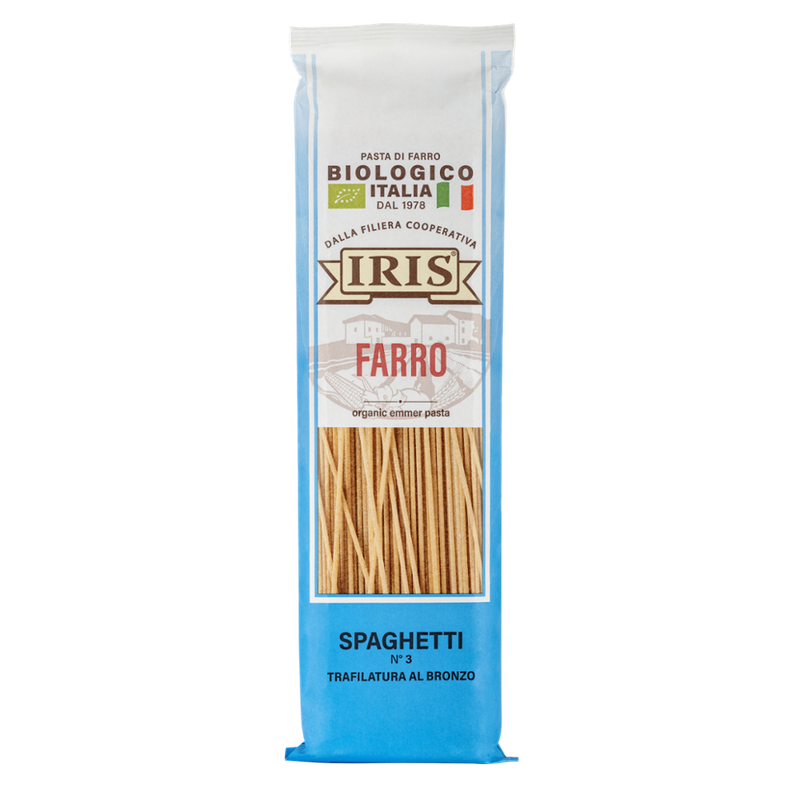 IRIS  Spaghetti aus 100% italienischem Emmer der IRIS Landwirtschaftskette - Produktbild
