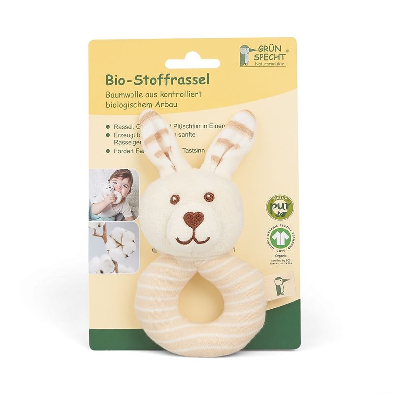 GRÜNSPECHT Naturprodukte GRÜNSPECHT Bio-Stoffrassel Hase - Produktbild