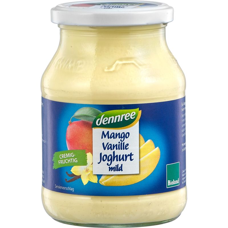 dennree Mango-Vanille-Joghurt, mild - Produktbild