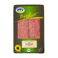 Bio Geflügelsalami geschnitten - Produktbild