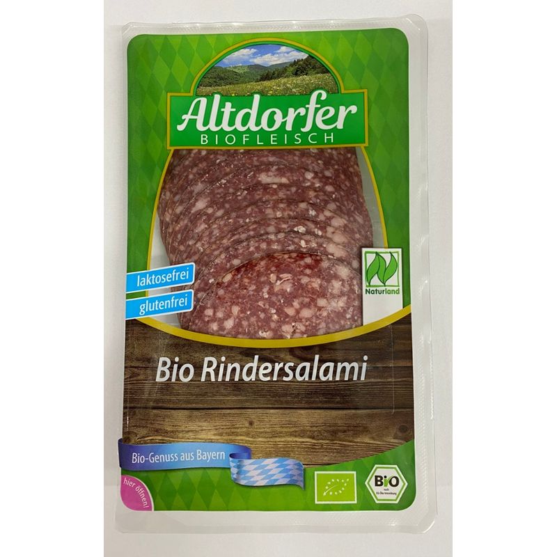 Altdorfer Biofleisch Bio Rindersalami 75g - Produktbild