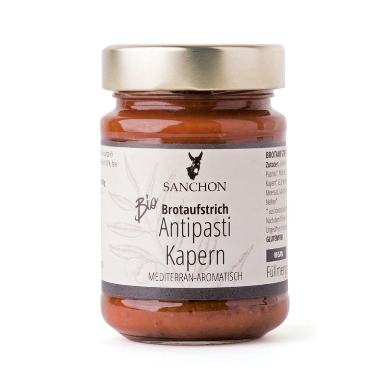 Sanchon BA Brotaufstrich Antipasti Kapern, 190 g, SANCHON, bio - Produktbild