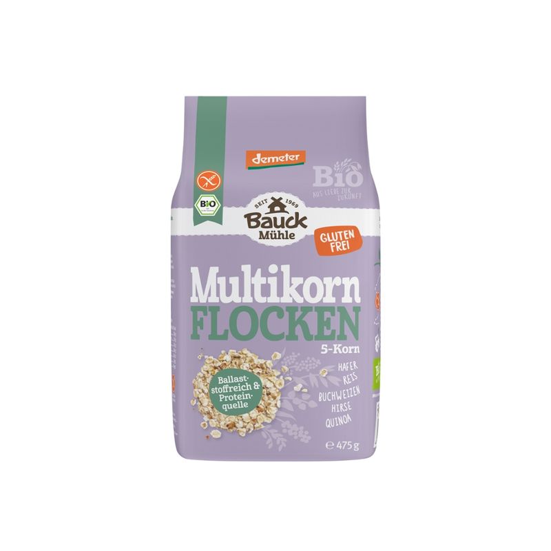 Bauck Mühle Multiflocken 5-Korn Demeter glutenfrei - Produktbild