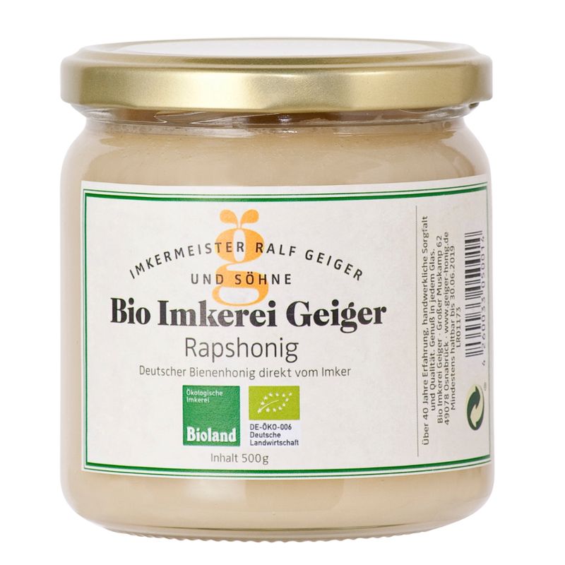 Bio Imkerei Geiger Rapshonig - Produktbild